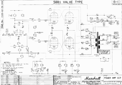 Marshall - 2100 Slx -Poweramp with 5881 Tubes Thumbnail